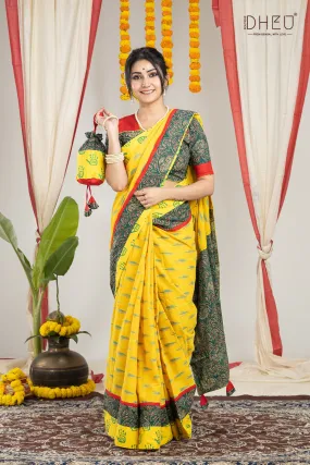 Ei Bosonte- Dheu Signature Fusion Saree